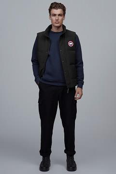 Chamarras Canada Goose Hombre México - Garson Chalecos Negros MJ4752061